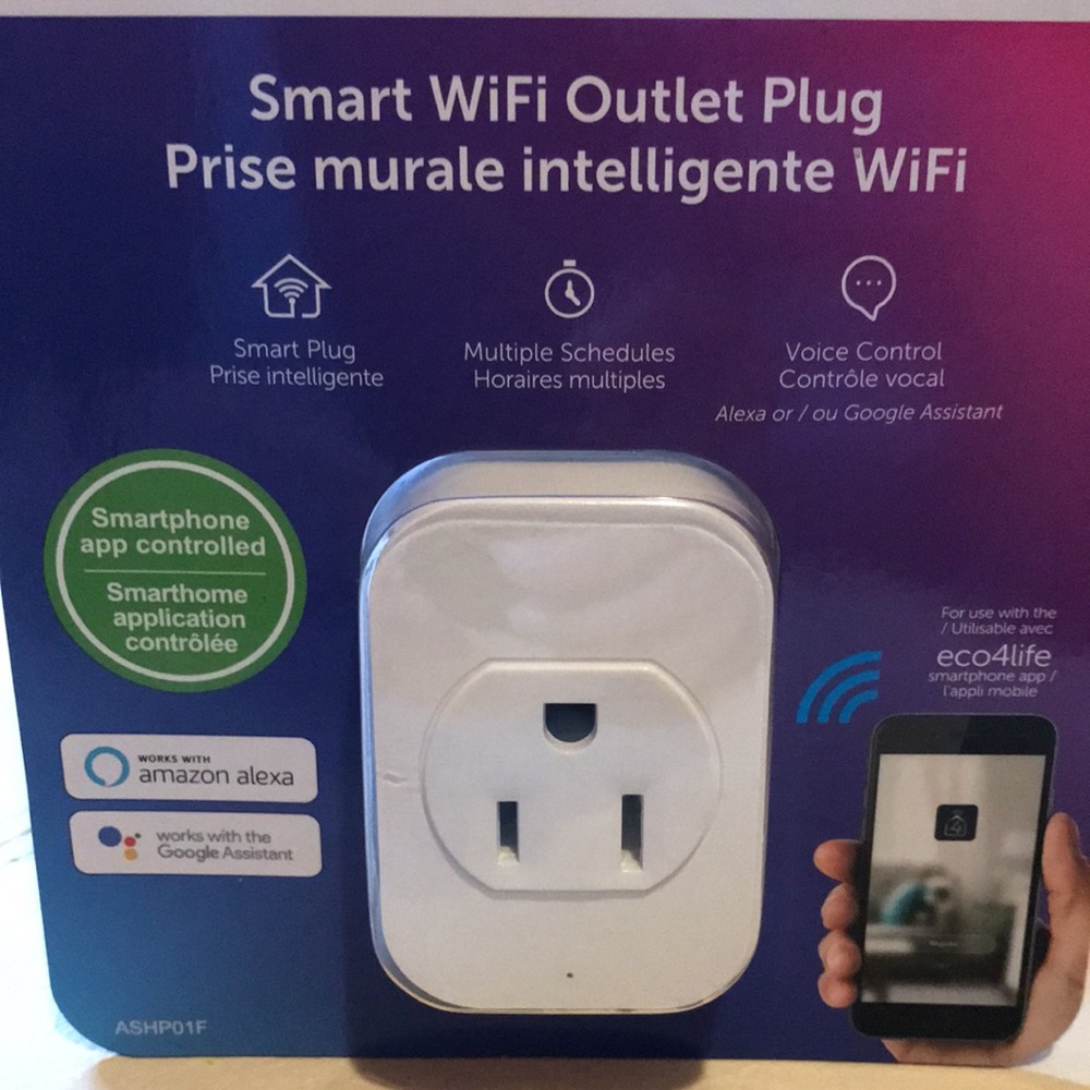 New Aluratek Eco4life Smart WiFi Outlet Plug